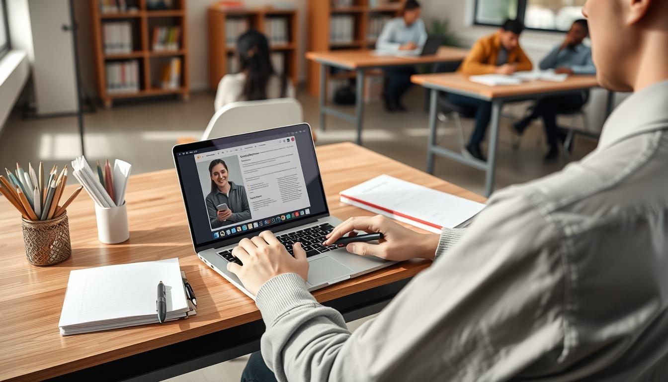 Structured study materials and learning resources on a desk